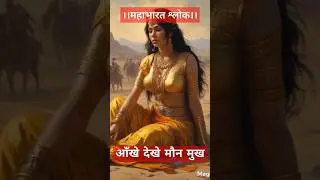 आँखे देखे मौन मुख , सहा कहा नहीं जाएं लेख विधाता का लिखा , कौन किसे समझाए! #Mahabharata