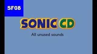 Sonic CD - All unused sounds