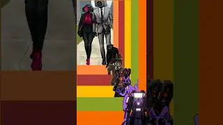 tv-man, speakerman, cameraman, clock-man +catnap (poker face edit) #shorts