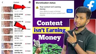 📌Your content is not earning Money problem solved|Monetization Limited | content isn't earning money