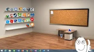 Awesome Room Wallpaper With Icon Library And Desktop