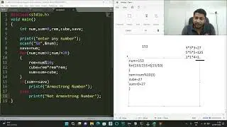 Armstrong Number with for loop 