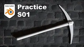 Blender 101 - Practice Session 1: Low poly pickaxe