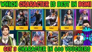 Which Character Is BEST in Bgmi🔥| Andy vs Carlo|Free Character|How to Get Character Vouchers in Bgmi