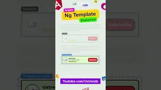 Ng template in #angular with @uxtrendz #ytshorts #shorts #shortsviral (2023)