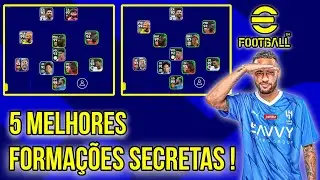 AS 7 MELHORES FORMAÇÕES SECRETAS do EFOOTBALL 2023 MOBILE