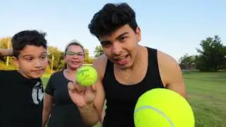 DESAFIO DO TRAVESSÃO COM UMA BOLA DE TÊNIS 🎾