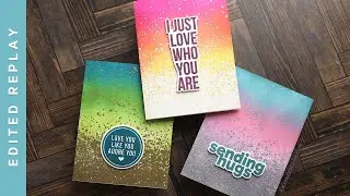 EDITED REPLAY - Fun & Easy Emboss Resist Cards!
