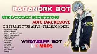 How to create Raganork whatsapp  Bot | Temux model/Heroku| Welcome mention | MK MODS