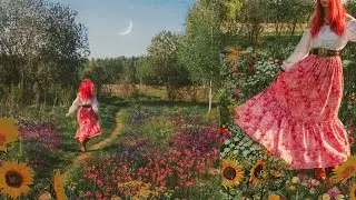 making the easiest maxi skirt to run across the field