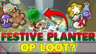 FESTIVE PLANTER...THE BEST LOOT? (WORTH IT?) | Bee Swarm Simulator-Roblox