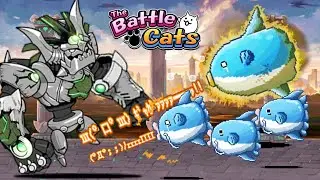Relic Bun Bun VS King Mola & Mola-Mola Army - The Battle Cats
