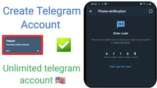 How to create  telegram account with free US number | 100% working