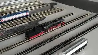 mini trix 12712 n scale br 52 dik tender buharlı lokomotif, esu mico 5 sesli decoder ilk test