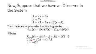 Sketching the Bode and Nyquist Plots for Observer-Based State-Space Systems with MATLAB Example
