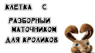 Клетка для кроликов своими руками.Клетка с разборным маточником