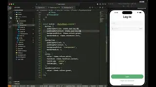 ASMR Programming - React Native Login Screen Design - No Talking
