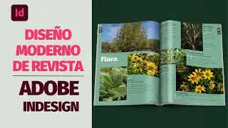 CREAR UN DISEÑO MODERNO DE REVISTA en ADOBE INDESIGN 2023 | Tutorial