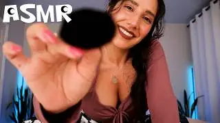 ASMR Gently Brushing Your Face During a Thunderstorm