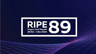 RIPE 89 - Day 1 (Tutorial - Side Room)