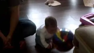 Teya loves balloons!
