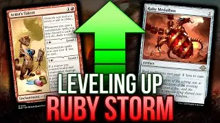 LEVELING UP MODERN STORM! Artist's Talent in Temur Ruby Storm Combo | Magic: The Gathering MTG BLB