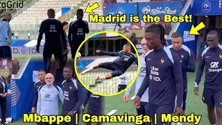 Kylian Mbappe meets New Teammates Camavinga & Mendy at France Camp🔥Mbappe engages Real Madrid Boys