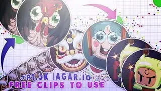 AGAR.IO FREE CLIPS TO EDIT | YOU CAN MAKE MY 1500 SUBS SPECIAL!? | 1080p 60fps Dark Theme | #P1.5K