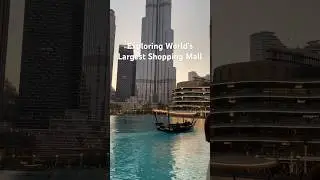 At the World’s Largest Shopping Mall! 🤩🛍️ #dubaimall #dubaifountain  #burjkhalifa #worldslargest