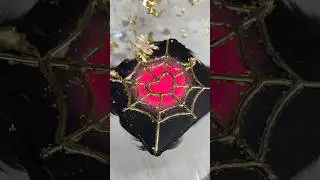 Spooky Spider Web Making🕷️🕸️Acrylic Painting + Hot Glue Craft Idea🎃
