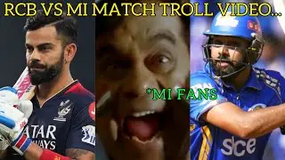 RCB VS MI MATCH TROLL VIDEO