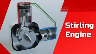 How does a Stirling engine work? Design and operation of an alpha-type hot-air engine