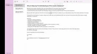 Why master database backup and recovery need in Sybase ASE?
