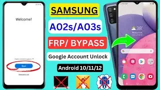 Samsung A02s/A03s Google Account Remove || FRP Bypass Without_PC || Pattern Lock Unlock || 2024
