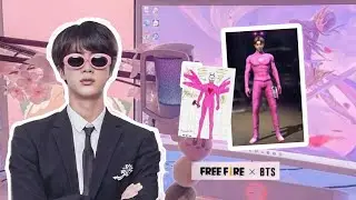 ~ Ganhei uma skin da nova atualização do Free fire x bts 💜