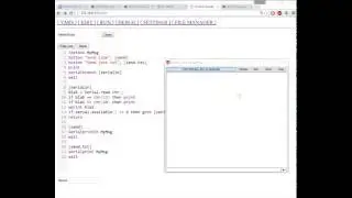 ESP8266 BASIC. 23 line program for serial terminal in browser.