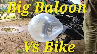 Baloon experiments,  Bike Vs Baloon Biggest Baloon