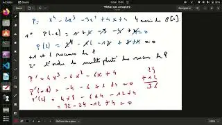 algebre : factorisation d'un polynome dans C[X] via la multiplicite de ses racines evidentes