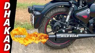 Wild Boar Silencer For Bs6 Classic 350 Royal Enfield|💥थोड़ा हटके💥|Roaring🔥Haunted Sound🤨Dhe Best