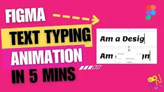 Text typing animation in Figma | Easy tutorial
