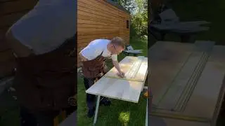Cutting Down An Ash Panel. 