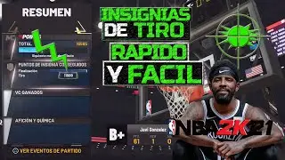 NUEVO Metodo RAPIDO Para INSIGNIAS De TIRO NBA 2K21 (Trucos NBA 2K21)