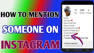 How To Mention Someone On Instagram Bio // Instagram Bio Mention Problem Fix