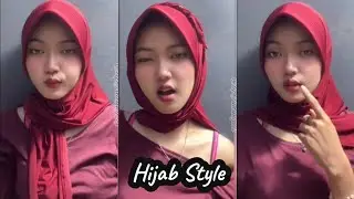 Hijab Style • Jilbab Merah Amel Live Bigo