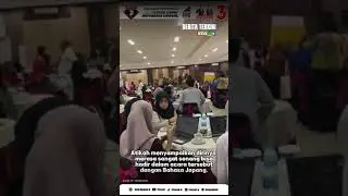 Ibu Atikoh menggambarkan keahliannya dengan fasih menggunakan bahasa Jepang.
