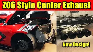New Center Exhaust For C8 Stingray | Corvette Z06 Style