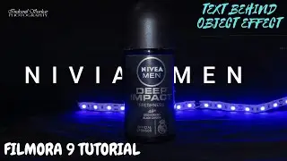 TEXT BEHIND EFFECT | FILMORA 9 TUTORIAL