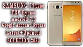 Samsung J700H FRP Bypass || Galaxy J7 google Account Bypass Complete Toturial.2023