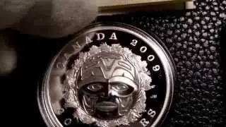 Royal Canadian Mint Fine Silver Moon Mask Coins