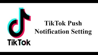How to change TikTok Push Notification Setting